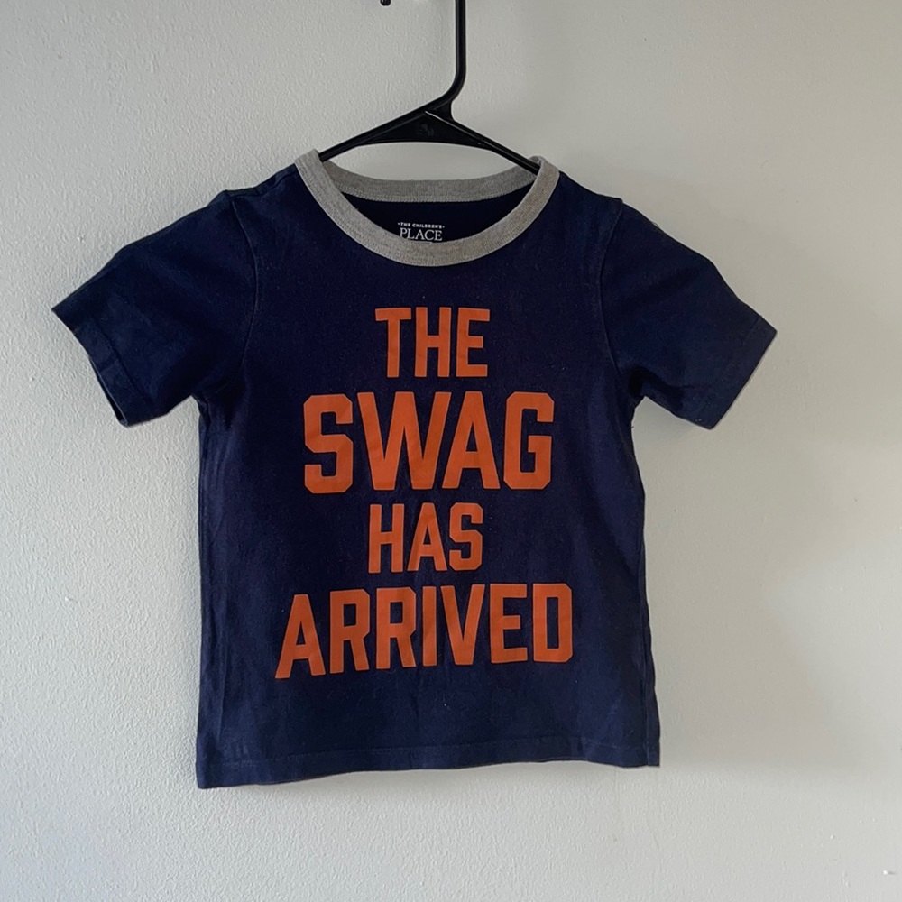 The Children’s Place 3T “The Swag Has Arrived” navy blue t-shirt